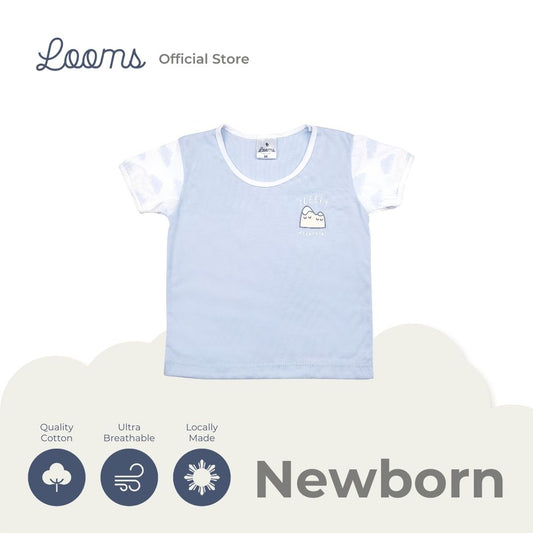 SLEEPY MOUNTAINS T-SHIRT TOP FOR NEWBORN (0-6 MOS)