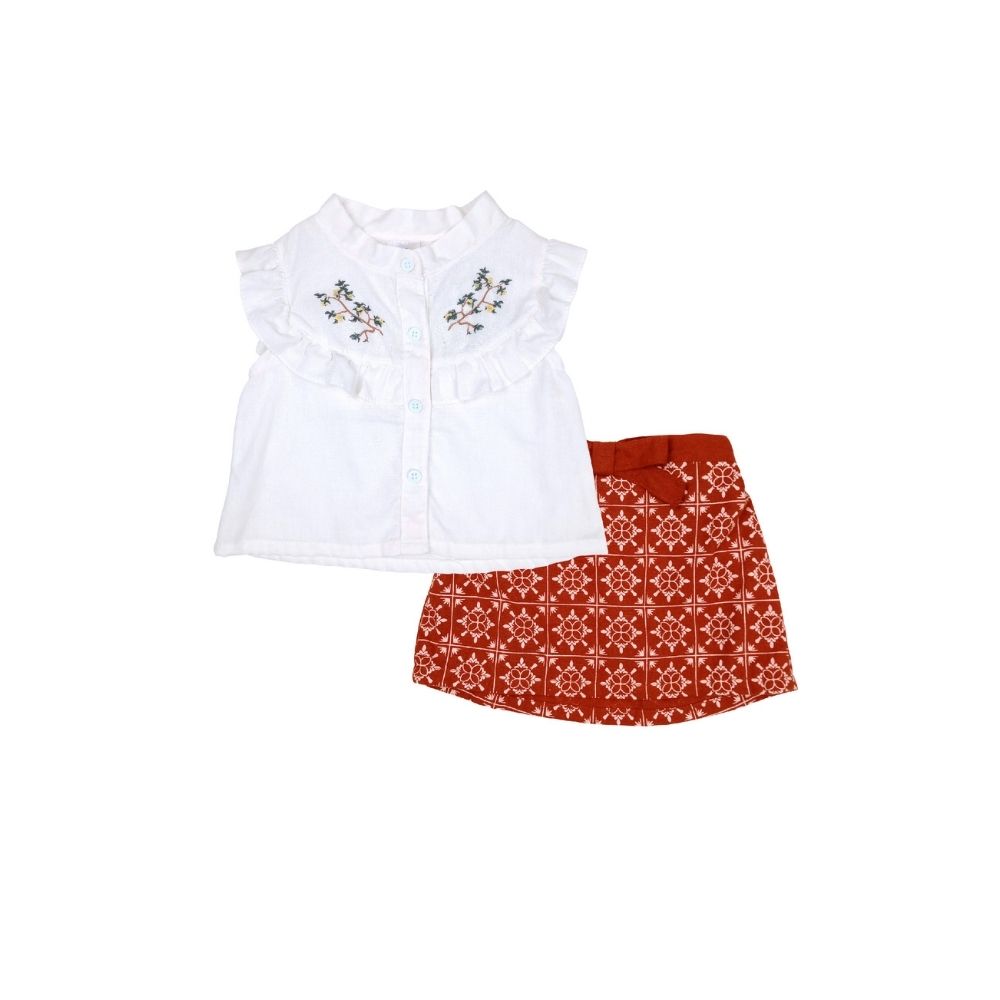 SEFRIYA BLOUSE AND SKIRT SET FOR TODDLERS 1-3 YEARS OLD