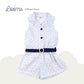 FRENCH SUMMER ROMPER WITH BELT FOR TODDLERS (1-3 YRS)