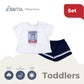 FRENCH SUMMER SHIRT AND SHORTS SET FOR TODDLERS (1-3 YRS)