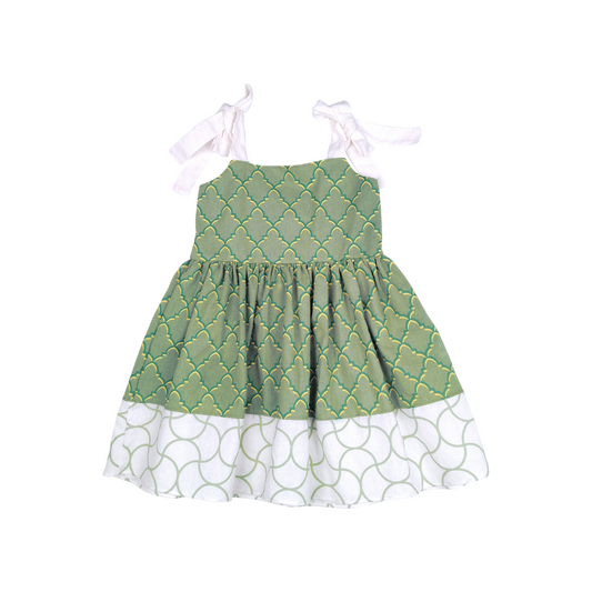 MOROCCAN RIBBON STRAP DRESS FOR TODDLERS (1-3 YEARS OLD)