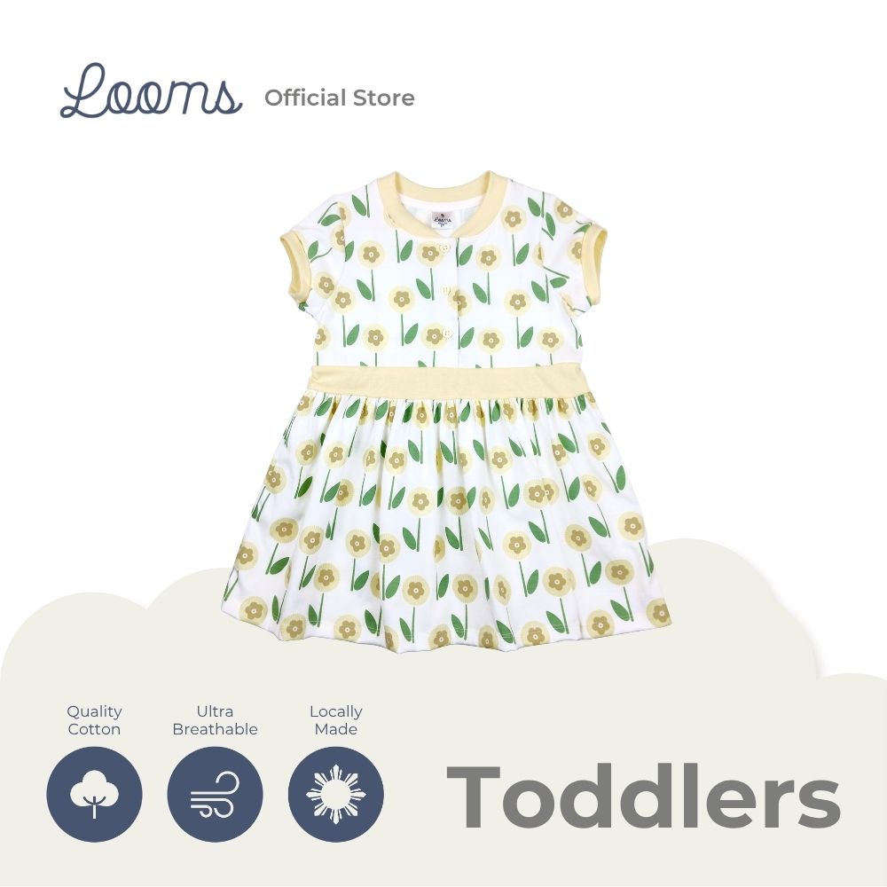 BLOOMS DRESS FOR TODDLERS (1-3 YRS)