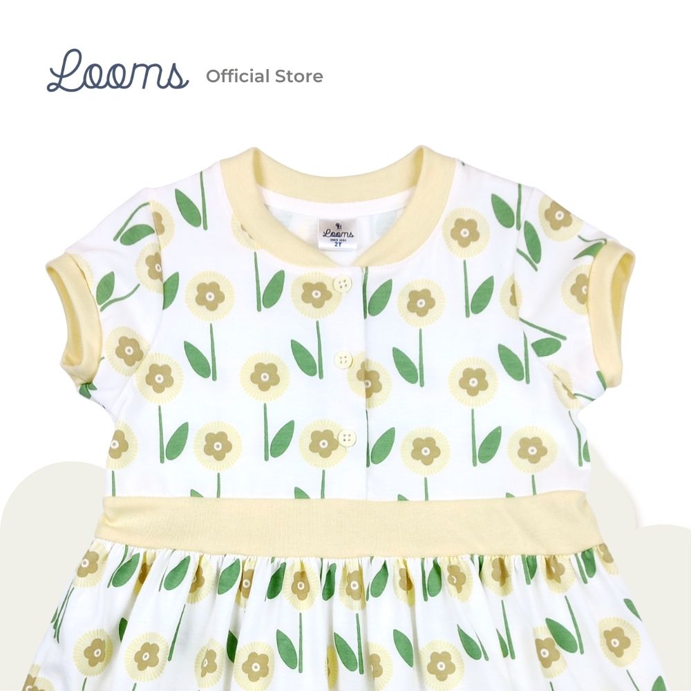 BLOOMS DRESS FOR TODDLERS (1-3 YRS)
