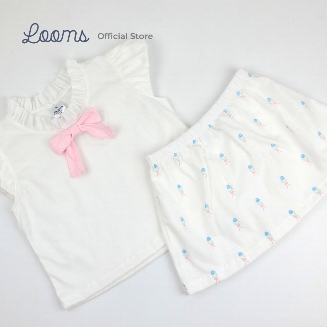 BOUQUET BLOUSE AND SKIRT SET FOR TODDLERS (1-3 YRS)
