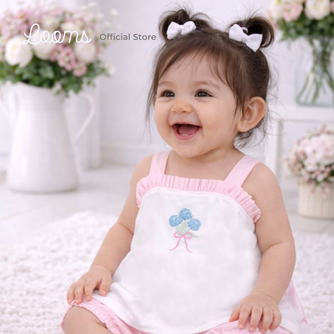 BOUQUET TANK TOP AND SHORTS SET FOR TODDLERS (1-3 YRS)
