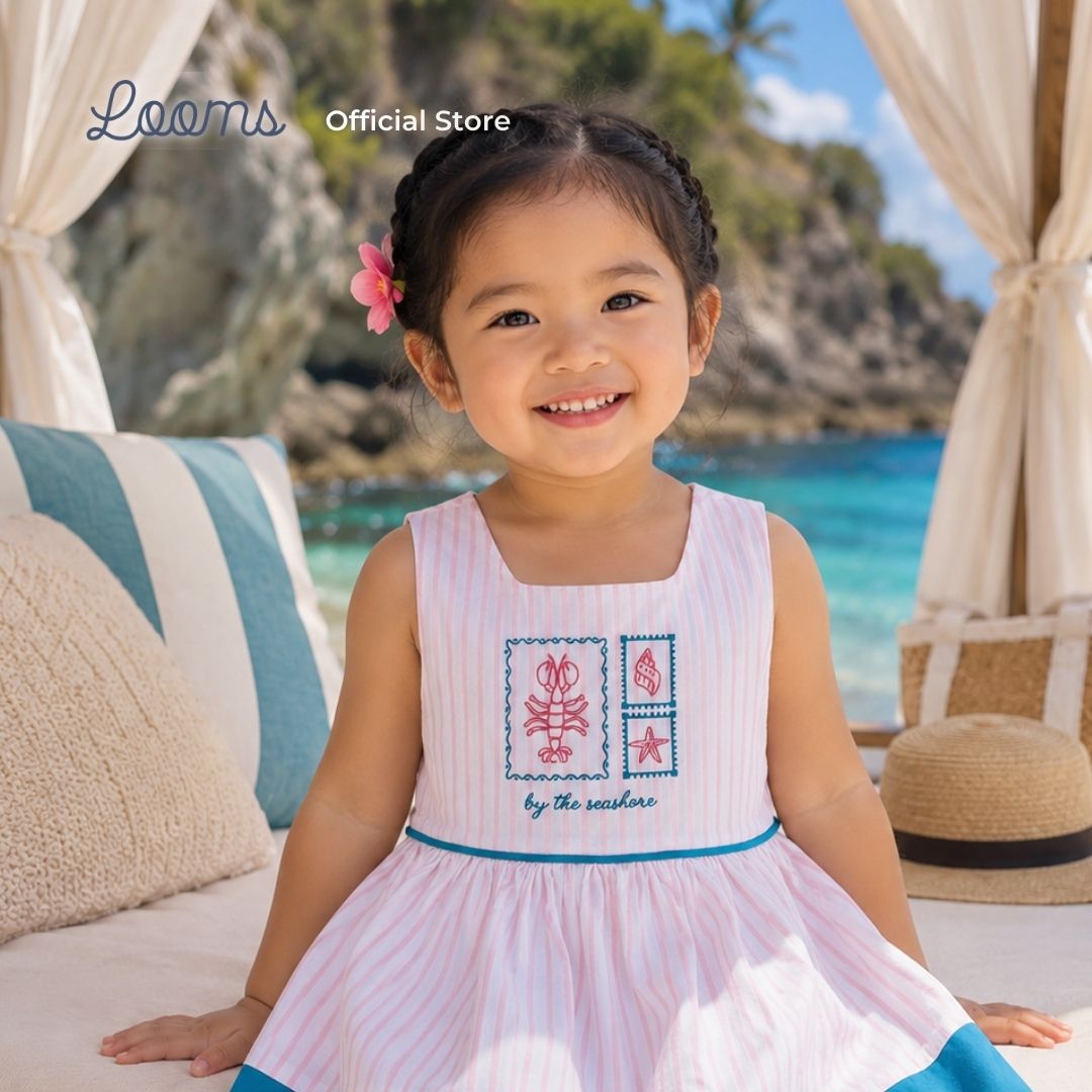 SEASHELLS DRESS FOR TODDLERS (1-3 YRS)