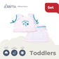 SEASHELLS SLEEVELESS TOP AND SKIRT TERNO SET FOR TODDLERS (1-3 YRS)