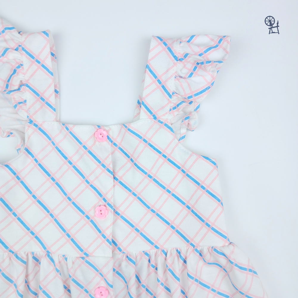 PLAIDS SUNDRESS FOR INFANTS (3-12 MONTHS)