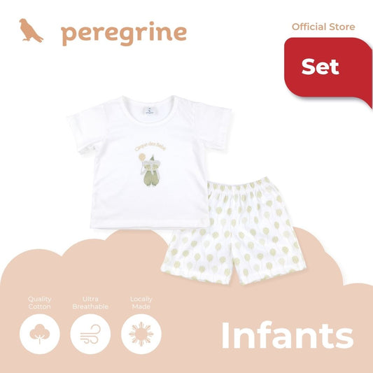 PEREGRINE CIRQUE BEBE SHIRT AND SHORTS SET FOR INFANTS (3-12 MONTHS)