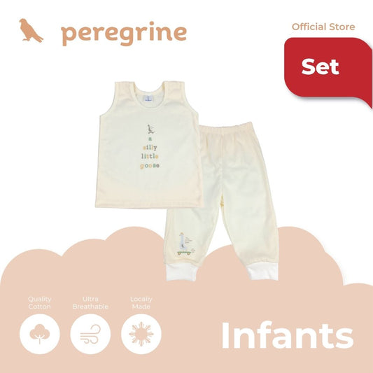 PEREGRINE SILLY GOOSE TANK TOP AND PAJAMA SET FOR INFANTS (3-12 MONTHS)