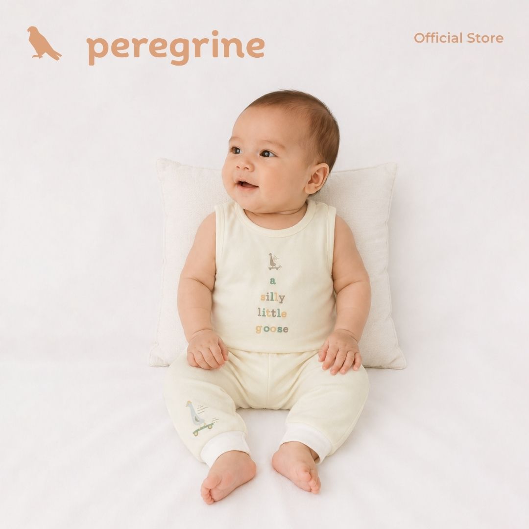 PEREGRINE SILLY GOOSE TANK TOP AND PAJAMA SET FOR INFANTS (3-12 MONTHS)