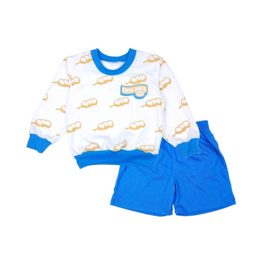 NIÑO NIÑA PINOY STREAT BOYS SWEATER AND SHORTS SET FOR TODDLERS 1-4 YEARS OLD