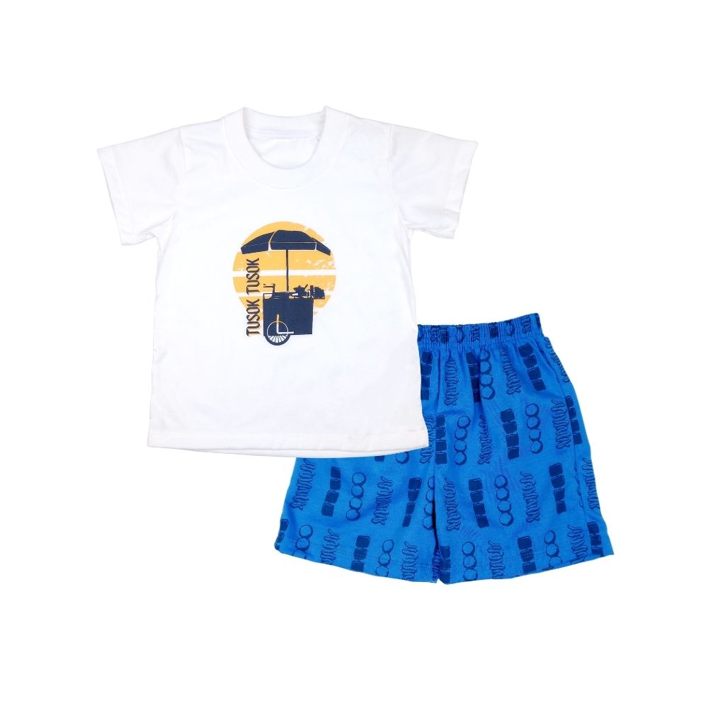 NIÑO NIÑA PINOY STREAT BOYS T-SHIRT AND SHORTS SET FOR TODDLERS 1-4 YEARS OLD