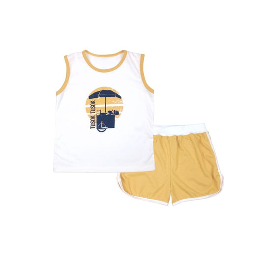 NIÑO NIÑA PINOY STREAT BOYS TANK TOP AND SHORTS SET FOR TODDLERS 1-4 YEARS OLD