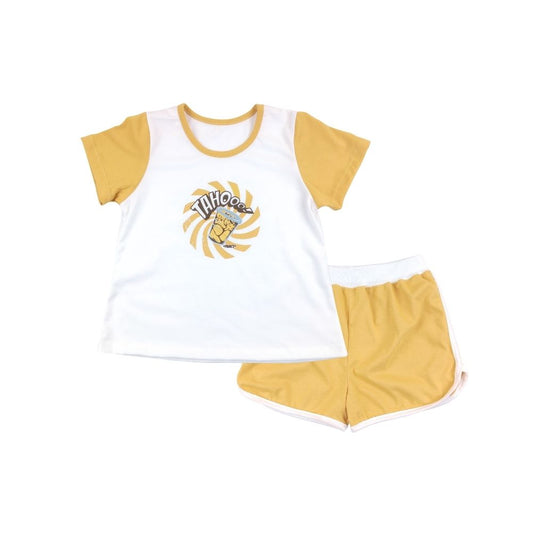 NIÑO NIÑA PINOY STREAT GIRLS T-SHIRT AND SHORTS TERNO FOR TODDLERS 1-4 YEARS OLD