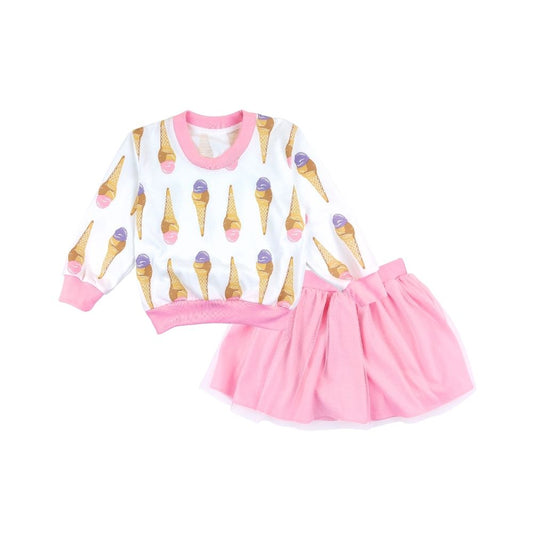 NIÑO NIÑA PINOY STREAT GIRLS SWEATER AND SKIRT FOR TODDLERS 1-4 YEARS OLD