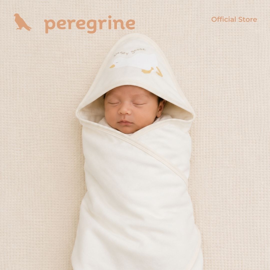 PEREGRINE SILLY GOOSE HOODED BLANKET FOR NEWBORN
