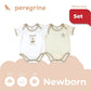 PEREGRINE CIRQUE BEBE ONESIE 2 IN 1 PACK FOR NEWBORN (0-6 MOS)