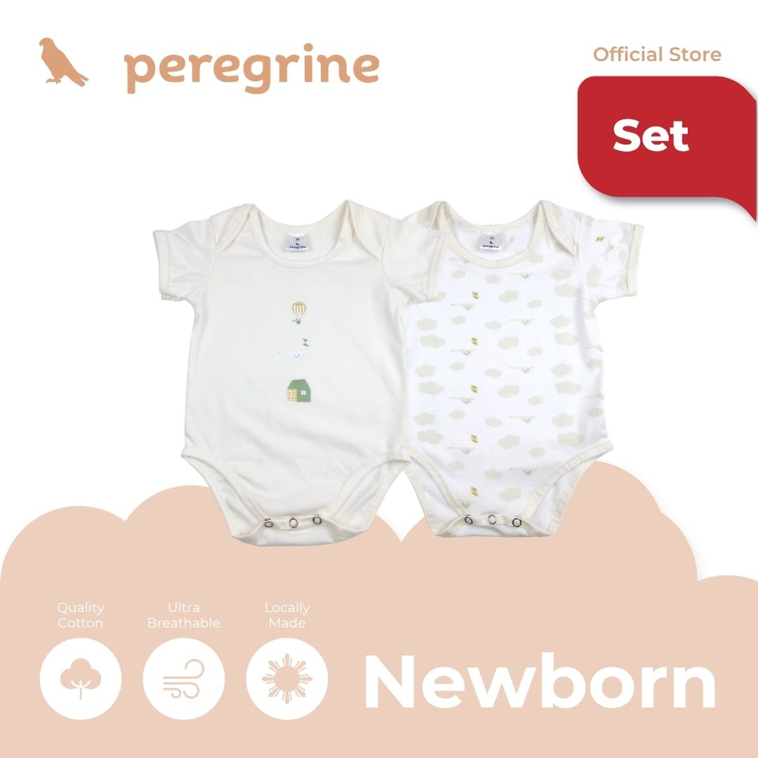 PEREGRINE SILLY GOOSE ONESIE 2 IN 1 PACK FOR NEWBORN (0-6 MOS)
