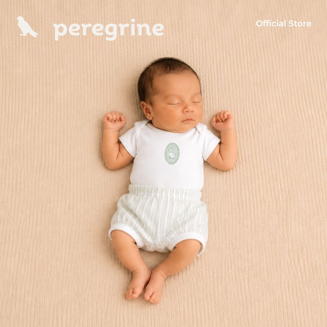 PEREGRINE SILLY GOOSE ONESIE AND SHORTS SET FOR NEWBORN (0-6 MOS)