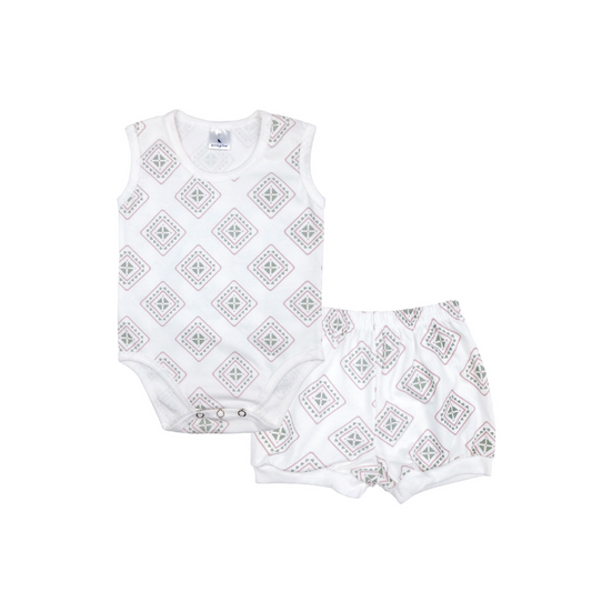 HABI ONESIE & SHORTS FOR NEWBORN (0-6 MONTHS)