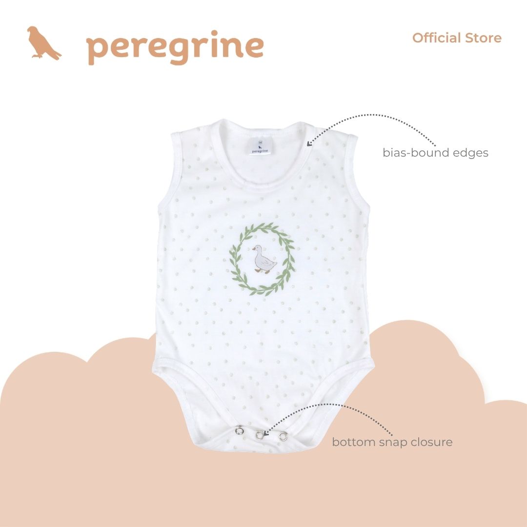 PEREGRINE SILLY GOOSE SLEEVELESS ONESIE AND SHORTS SET FOR NEWBORN (0-6 MOS)