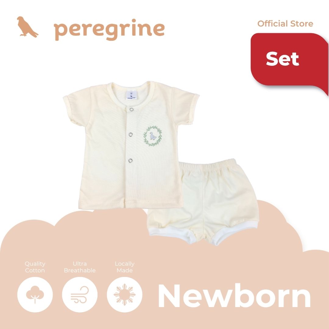 PEREGRINE SILLY GOOSE SHIRT AND SHORTS SET FOR NEWBORN (0-6 MOS)