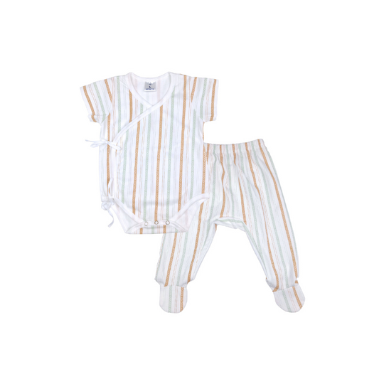 HABI ONESIE & FOOTED PANTS FOR NEWBORN (0-6 MONTHS)