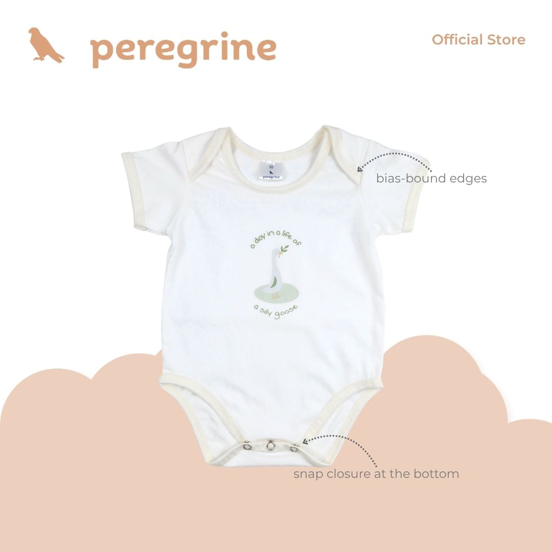 PEREGRINE SILLY GOOSE ONESIE AND FOOTED PAJAMA SET FOR NEWBORN (0-6 MOS)