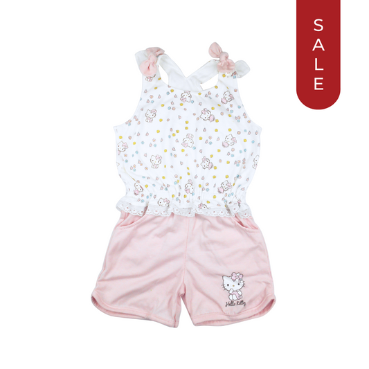 HELLO KITTY ADORE SLEEVEDLESS ROMPER FOR TODDLERS