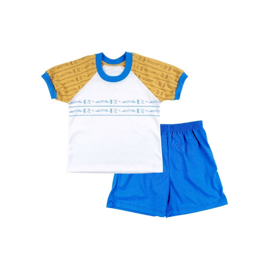 NIÑO NIÑA TAPISERYA BOYS T-SHIRT AND SHORTS TERNO FOR TODDLERS 1-4 YEARS OLD