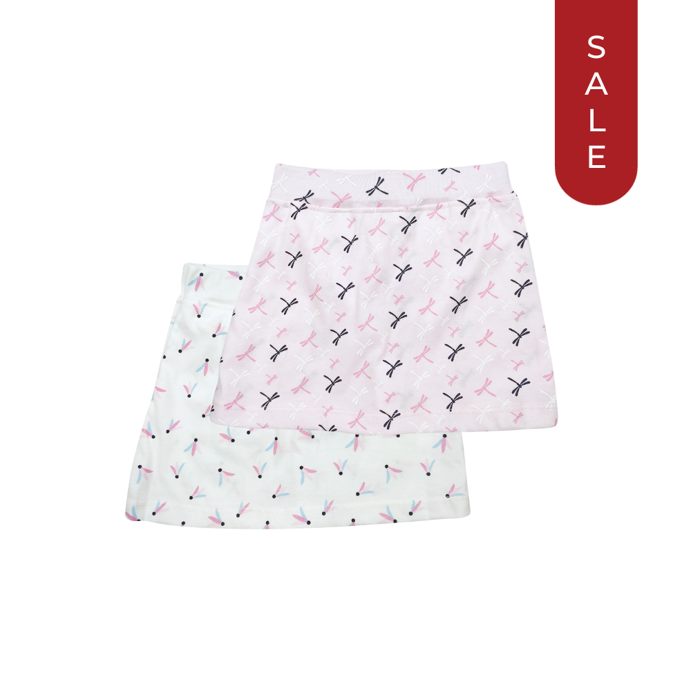 FIREFLIES & FLOWERS 2IN1 SKIRT FOR TODDLERS (1-3 YRS OLD)