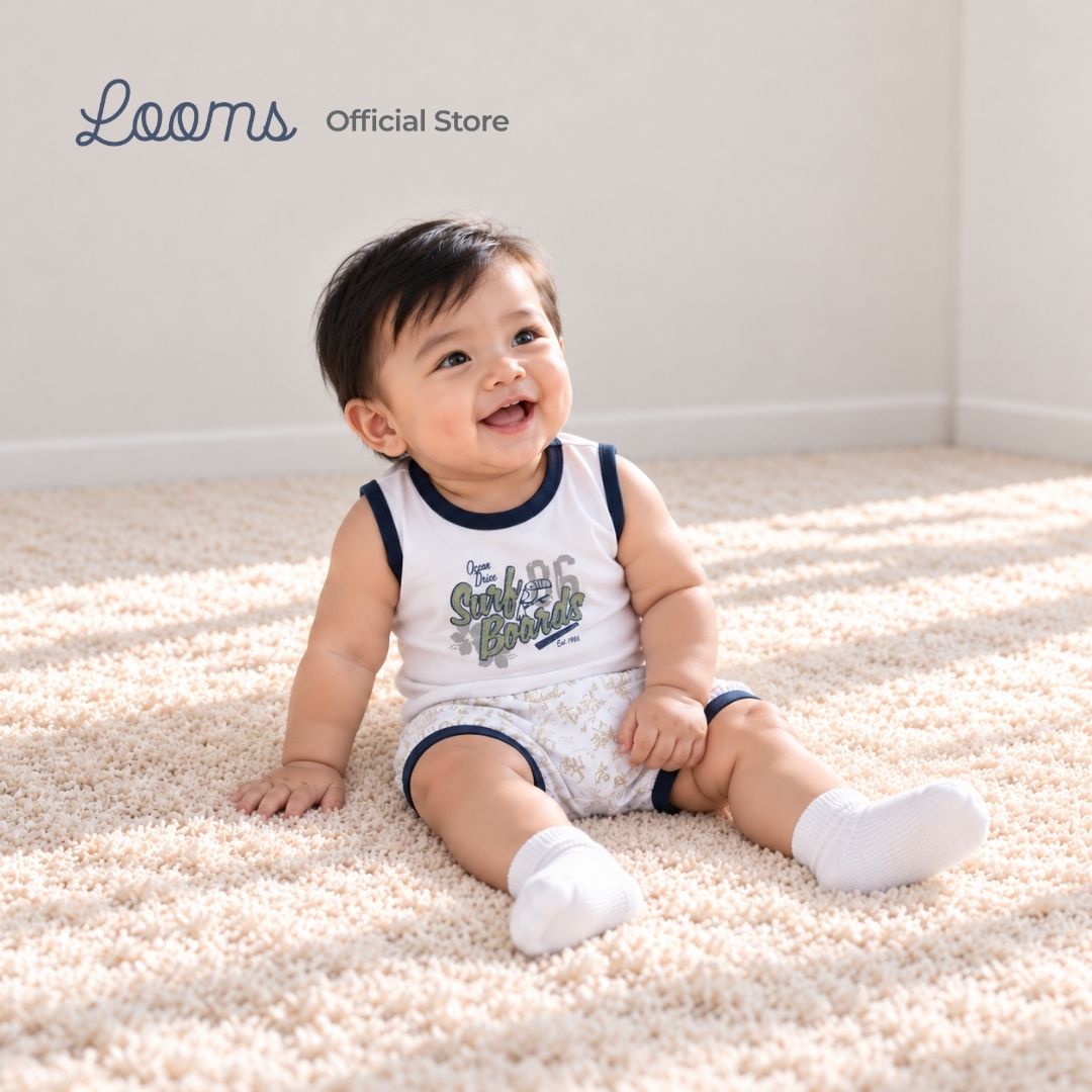 OCEAN DRIVE TANK TOP AND SHORTS BASIC SET FOR INFANT BOYS (3-12 MOS)