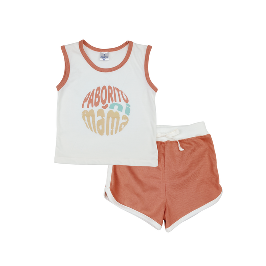 MAKULIT TANK TOP AND SHORTS FOR INFANTS (3-12 MONTHS)