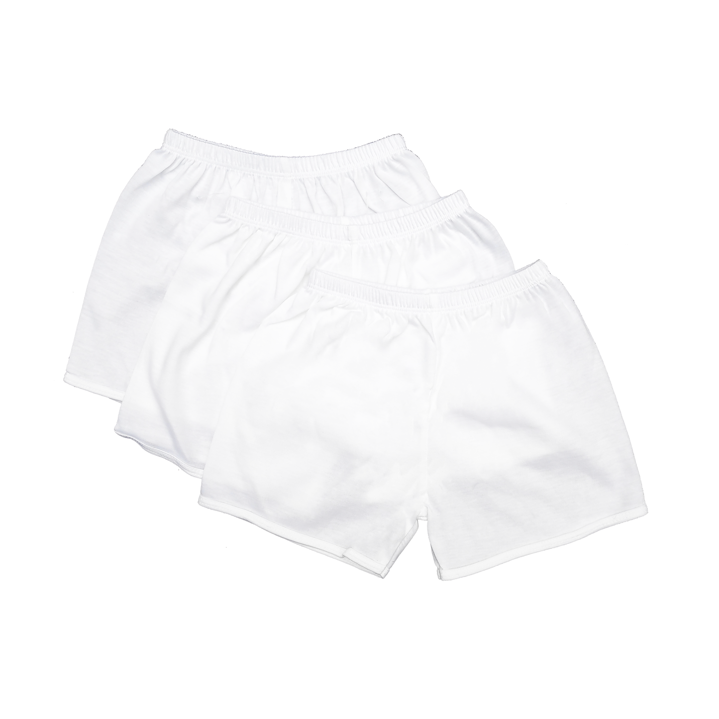 BASIC WHITE 3IN1 REGULAR SHORTS FOR NEWBORN