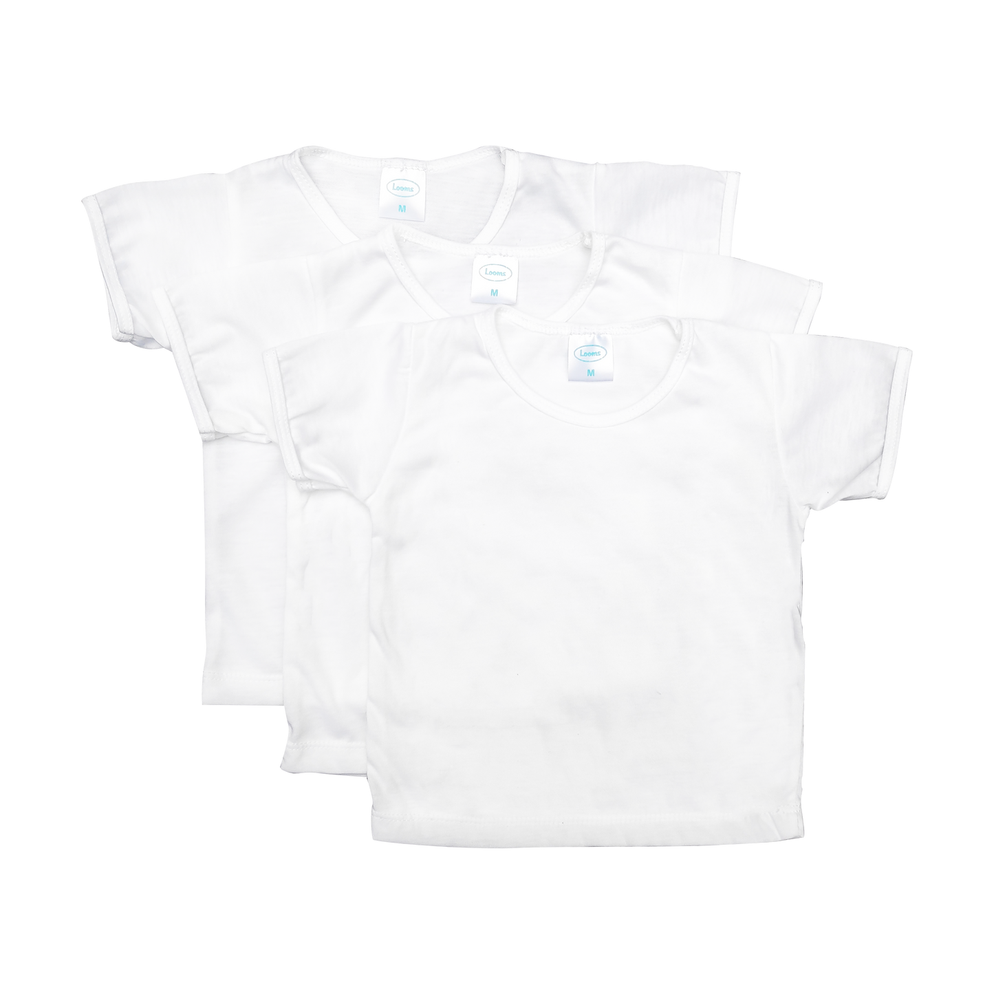 BASIC WHITE 3IN1 T-SHIRT FOR NEWBORN – Looms || Baby and Kids Clothing