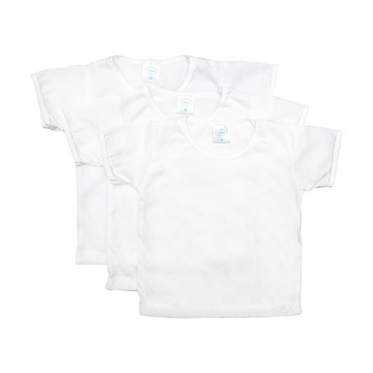 BASIC WHITE 3IN1 T-SHIRT FOR NEWBORN