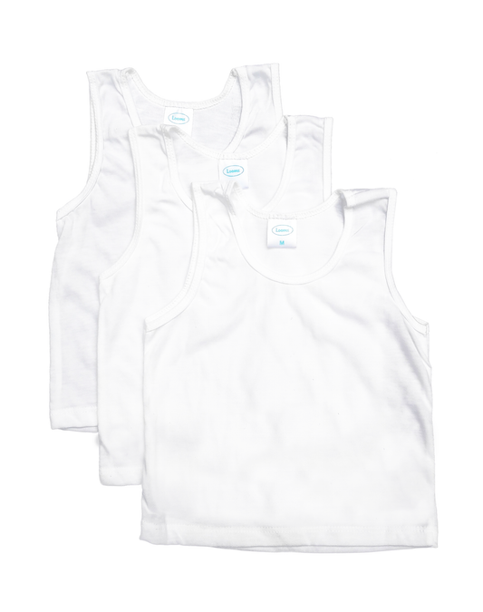 BASIC WHITE 3IN1 SANDO FOR NEWBORN