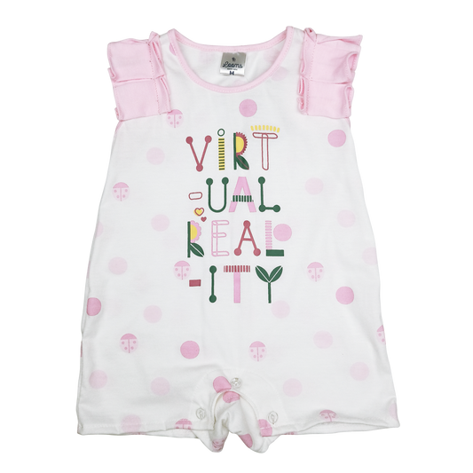 TECHNO FLORA ROMPER FOR INFANTS