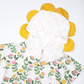 FLOWER NETWORK HOODED SHORT DRESS FOR TODDLERS
