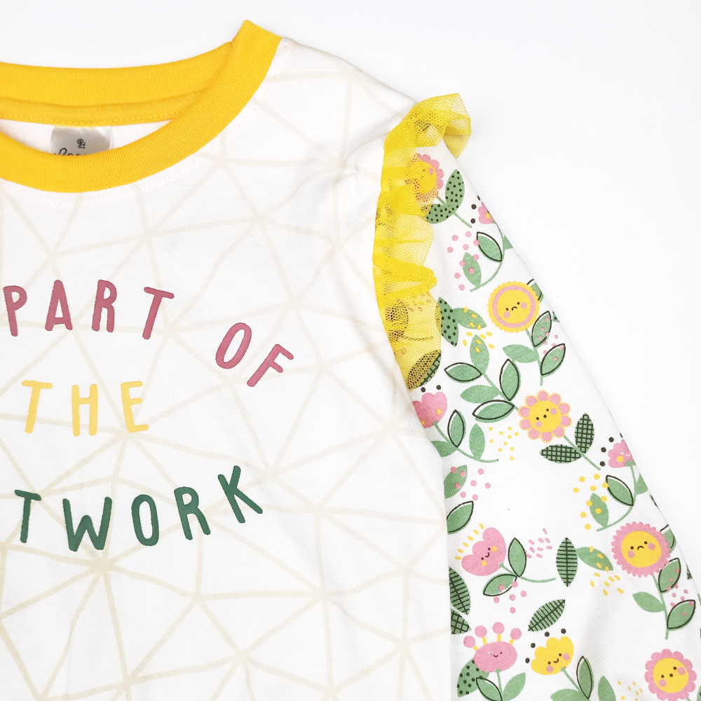 FLOWER NETWORK SWEATER FOR TODDLERS