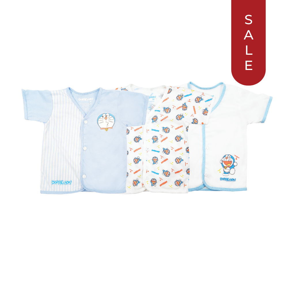 DORAEMON BLARE 3IN1 SHORTSLEEVED BUTTONED DOWN SHIRT FOR NEWBORN