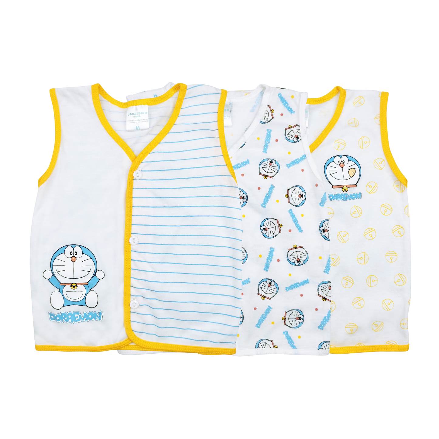 DORAEMON BLAST 3IN1 SLEEVEDLESS BUTTONED DOWN SHIRT FOR NEWBORN