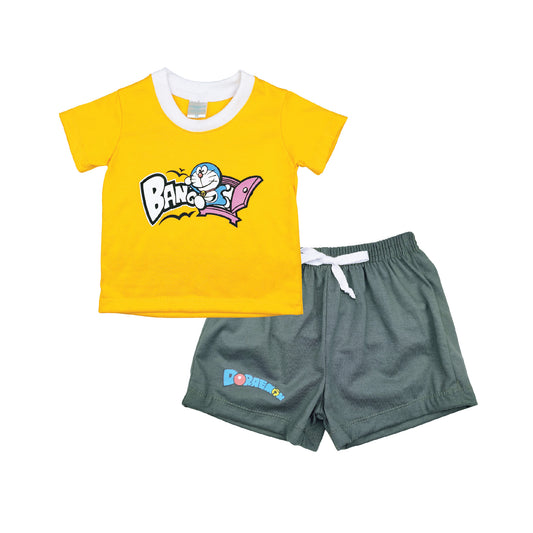 DORAEMON ANYWHERE T-SHIRT & SHORTS FOR INFANTS