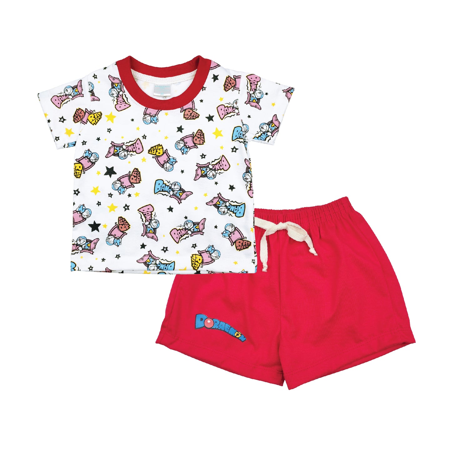 DORAEMON ANYWHERE T-SHIRT & SHORTS FOR INFANTS