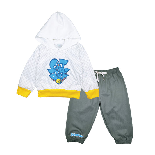 DORAEMON ROBOT HOODED SWEATER & PANTS FOR TODDLERS