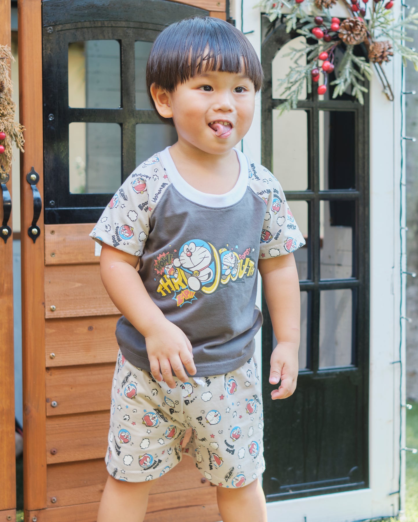 DORAEMON CLASH T-SHIRT & SHORTS FOR TODDLERS