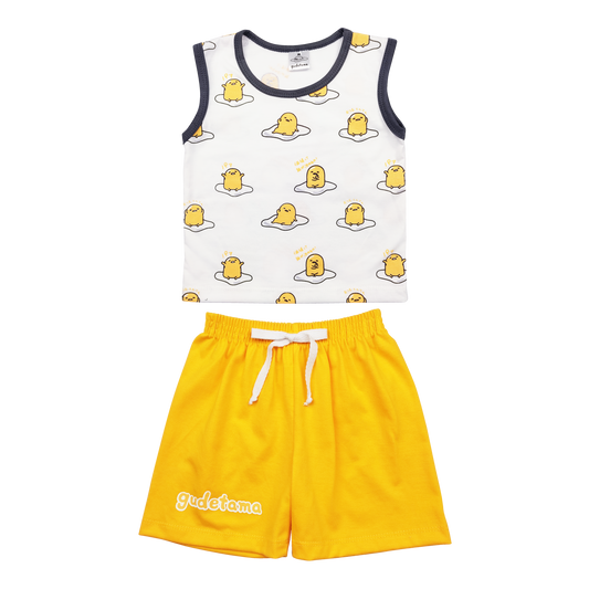 GUDETAMA WONDER TANK TOP & SHORTS FOR INFANTS