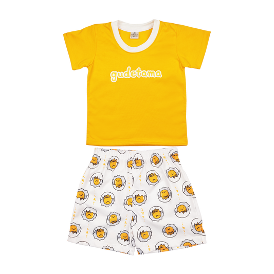 GUDETAMA CRACK T-SHIRT & SHORTS FOR TODDLERS