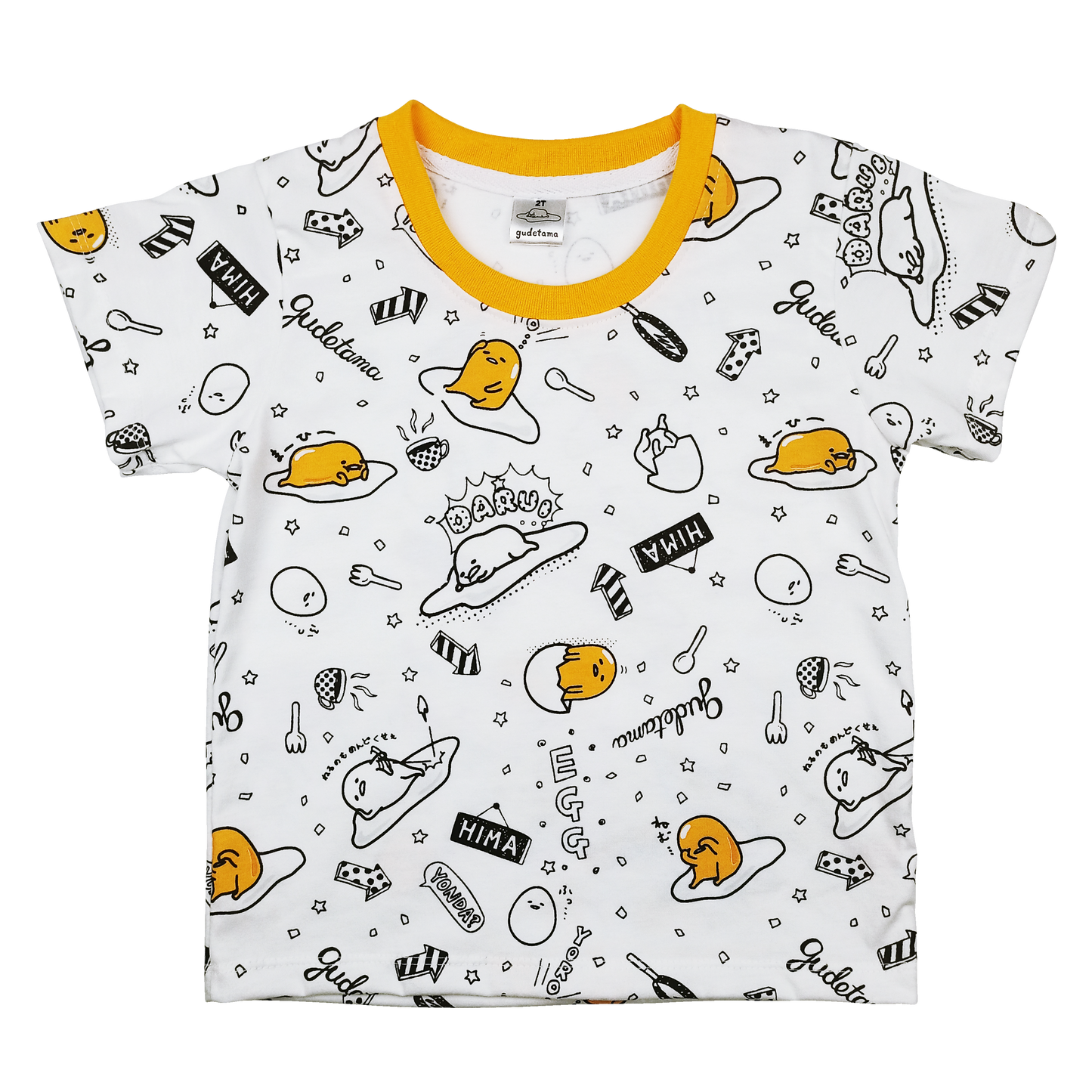 GUDETAMA DARU TSHIRT AND SHORTS FOR TODDLERS